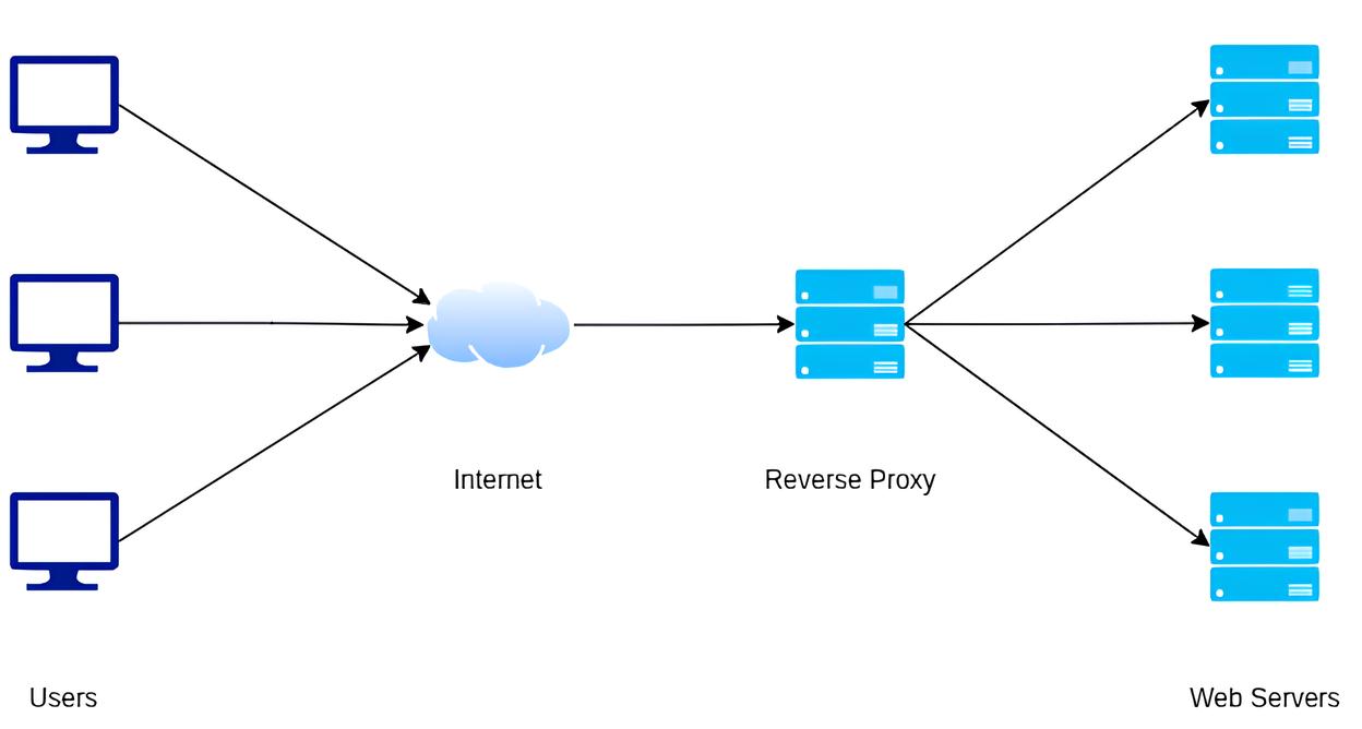 Image of reverse proxy architecture